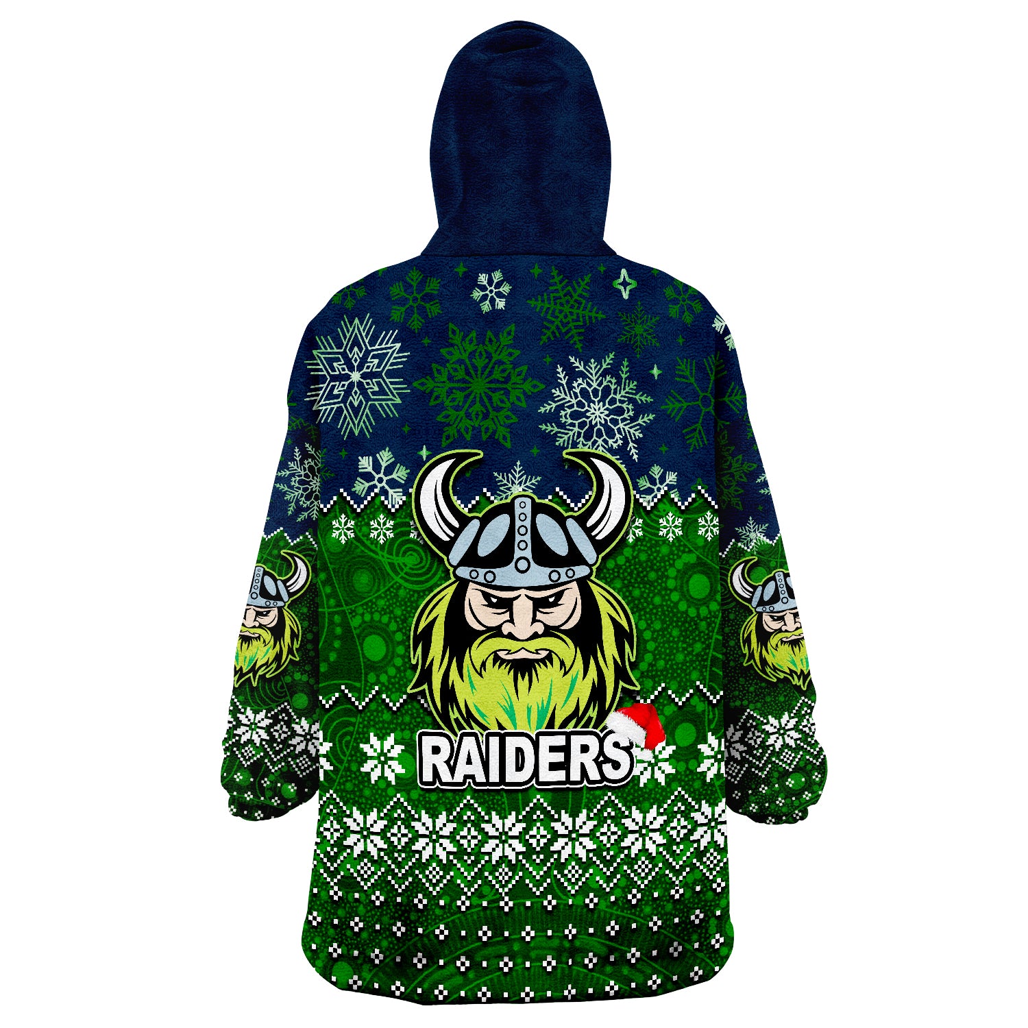Raiders Rugby Christmas 2022 Wearable Blanket Hoodie - Vibe Hoodie Shop