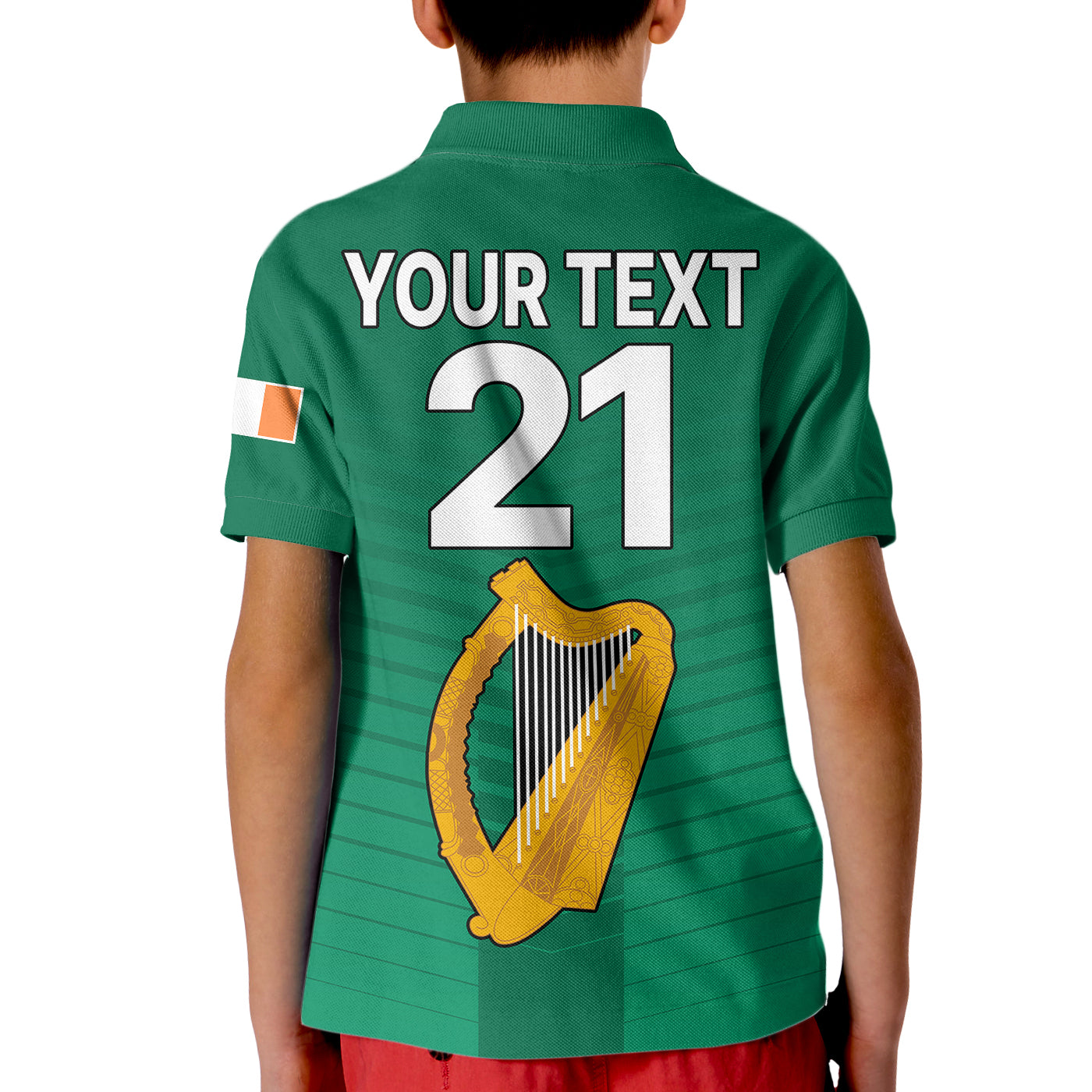 (Custom Personalised) Ireland Rugby 2023 Champions Guinness 6 Nations Kid Polo Shirt - Vibe Hoodie Shop