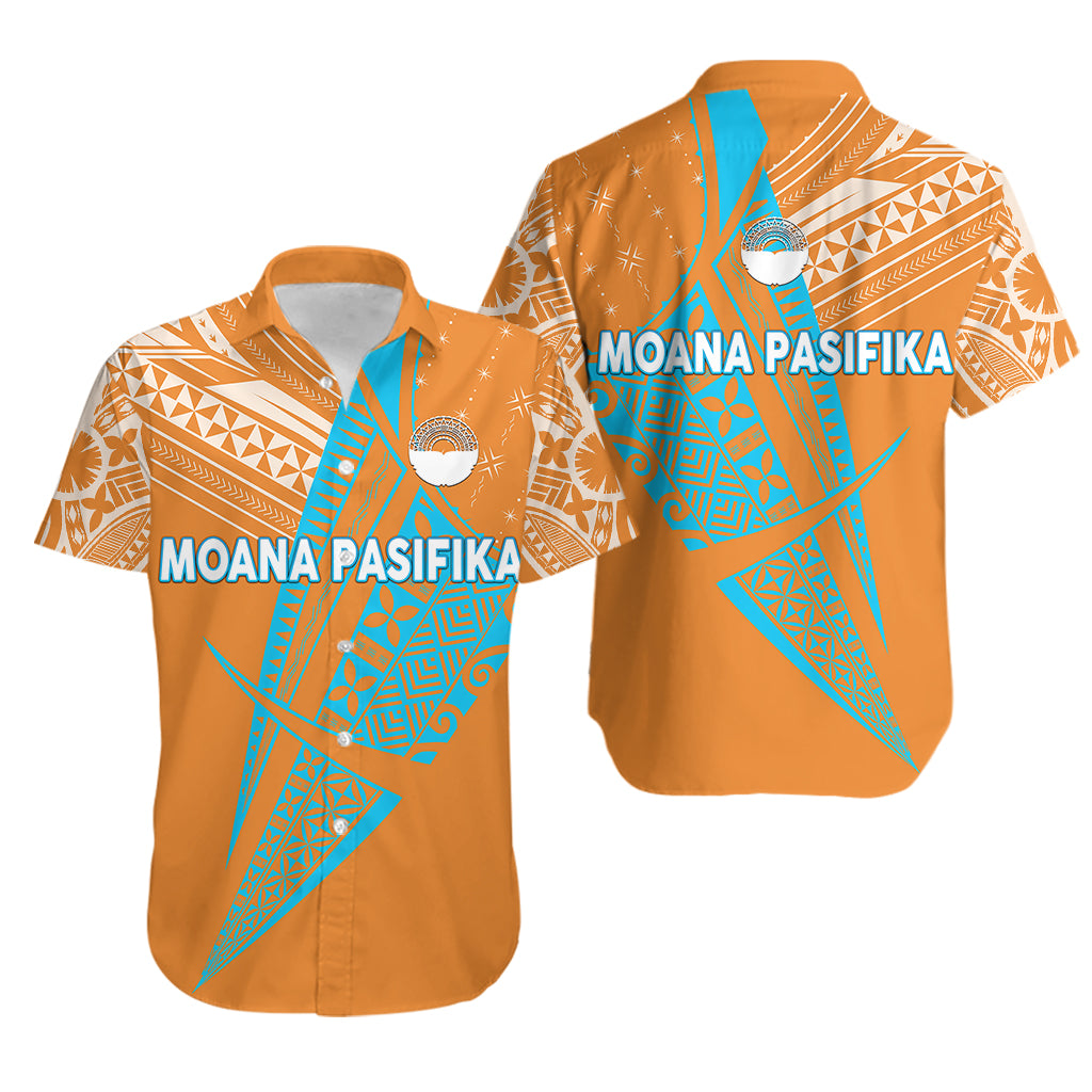 Moana Pasifika Super Rugby Tapa Pacific Island Original - Orange Hawaiian Shirt - Vibe Hoodie Shop
