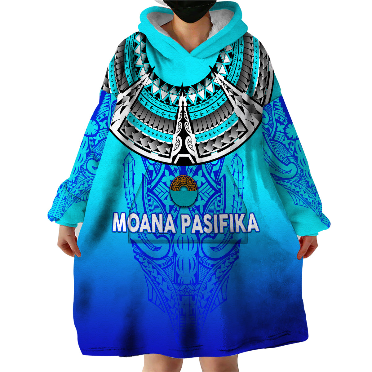 (Custom Personalised) Moana Pasifika Super Rugby Tapa Pacific Island Tapa Simple Wearable Blanket Hoodie - Vibe Hoodie Shop
