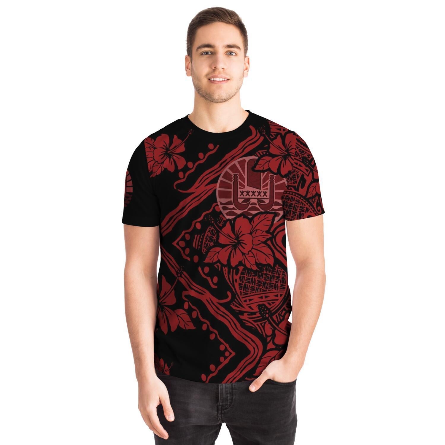 Tahiti T shirt Hibiscus Polynesian - Vibe Hoodie Shop