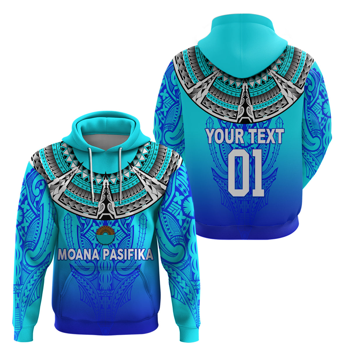(Custom Personalised) Moana Pasifika Super Rugby Tapa Pacific Island Tapa Simple Hoodie LT8 - Vibe Hoodie Shop