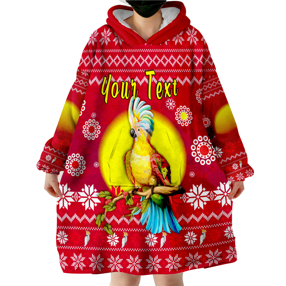 (Custom Personalised) Australia Christmas Be Loved Cockatoo Wearable Blanket Hoodie - Vibe Hoodie Shop