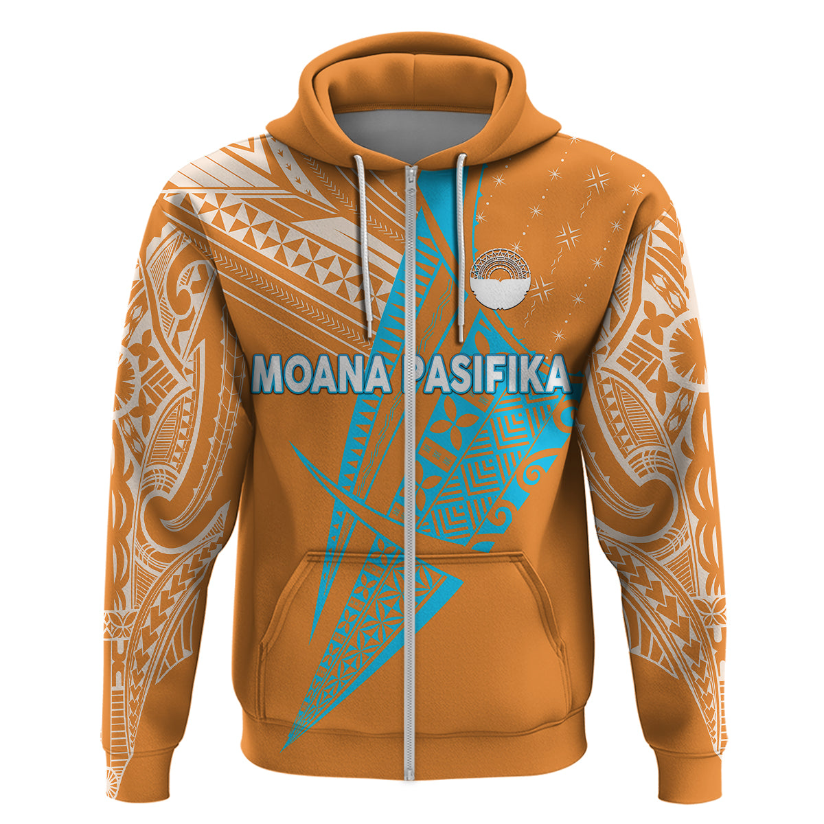 Moana Pasifika Super Rugby Tapa Pacific Island Original - Orange Hoodie LT8 - Vibe Hoodie Shop
