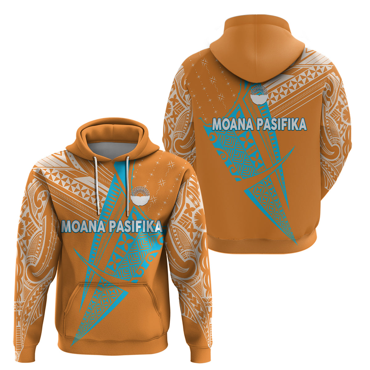 Moana Pasifika Super Rugby Tapa Pacific Island Original - Orange Hoodie LT8 - Vibe Hoodie Shop