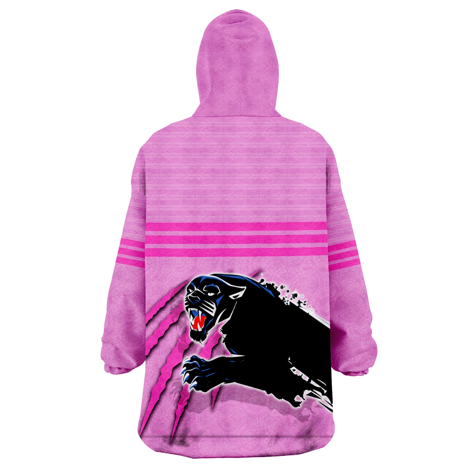 Panthers Aboriginal Dot Patterns Pink Style Wearable Blanket Hoodie - Vibe Hoodie Shop