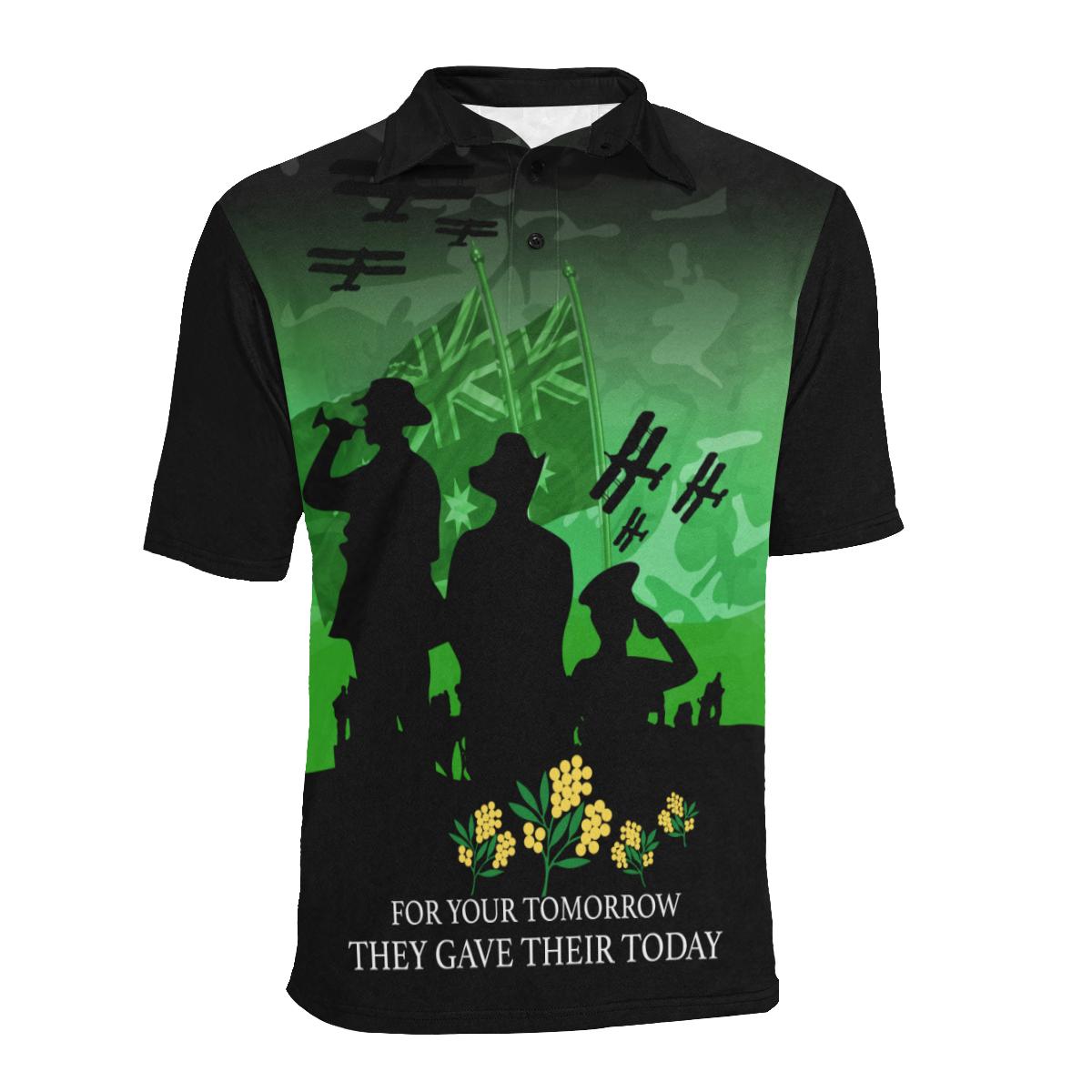 Polo Shirt - ANZAC Shirt Lest We Forget Ver02 - Unisex - Vibe Hoodie Shop