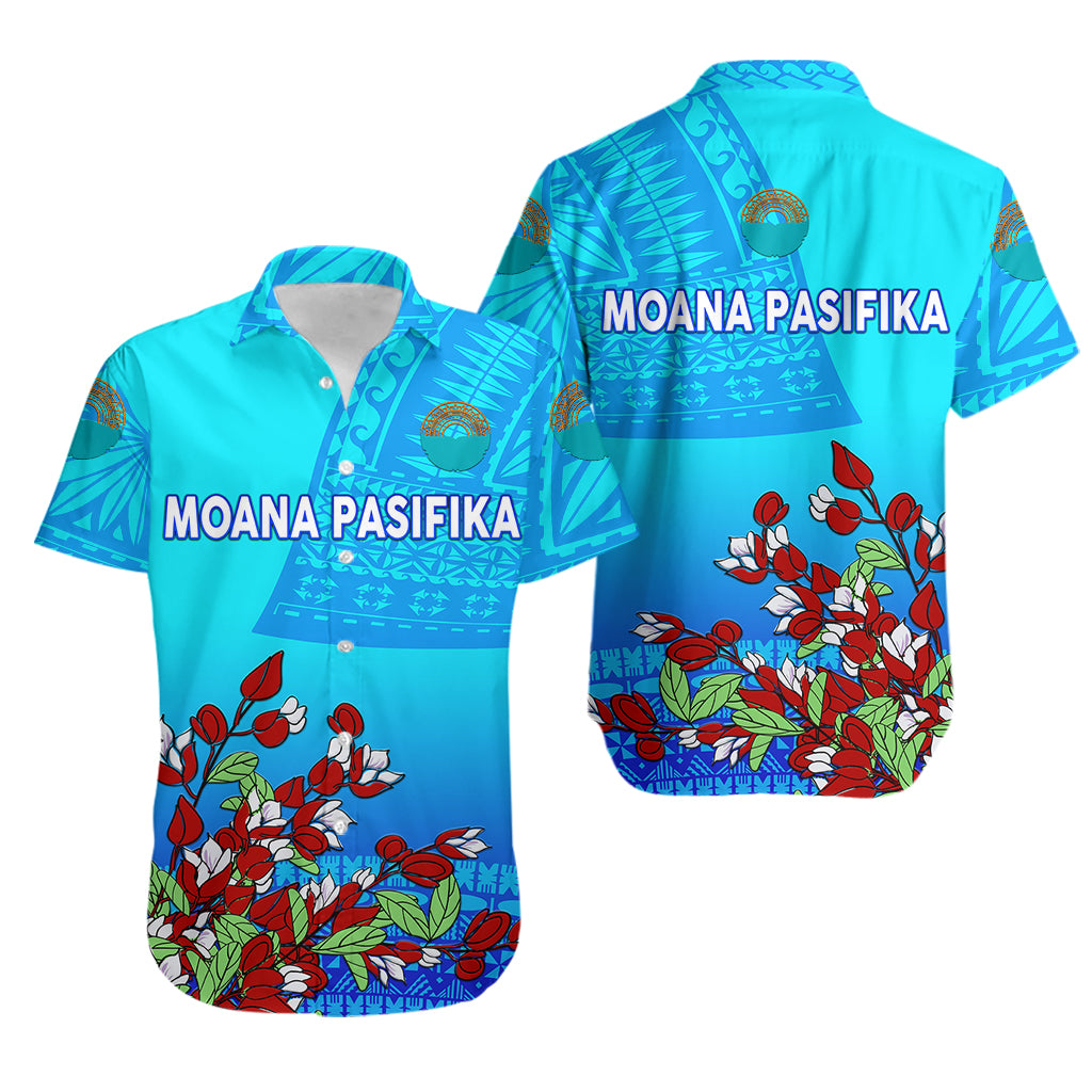 Moana Pasifika Super Rugby Tapa Pacific Island Tagimaucia Flower Hawaiian Shirt - Vibe Hoodie Shop
