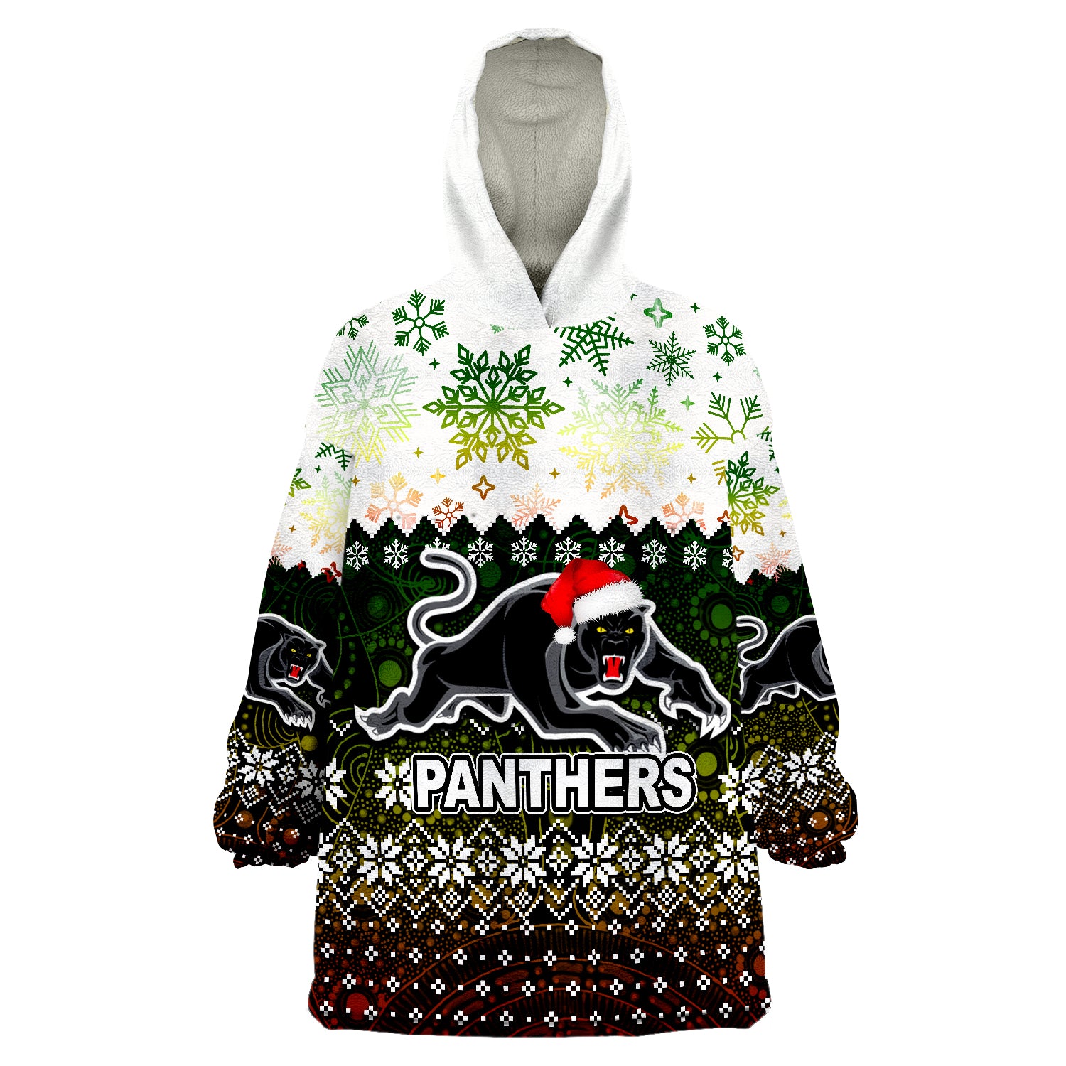 Panthers Rugby Christmas 2022 Wearable Blanket Hoodie - Vibe Hoodie Shop