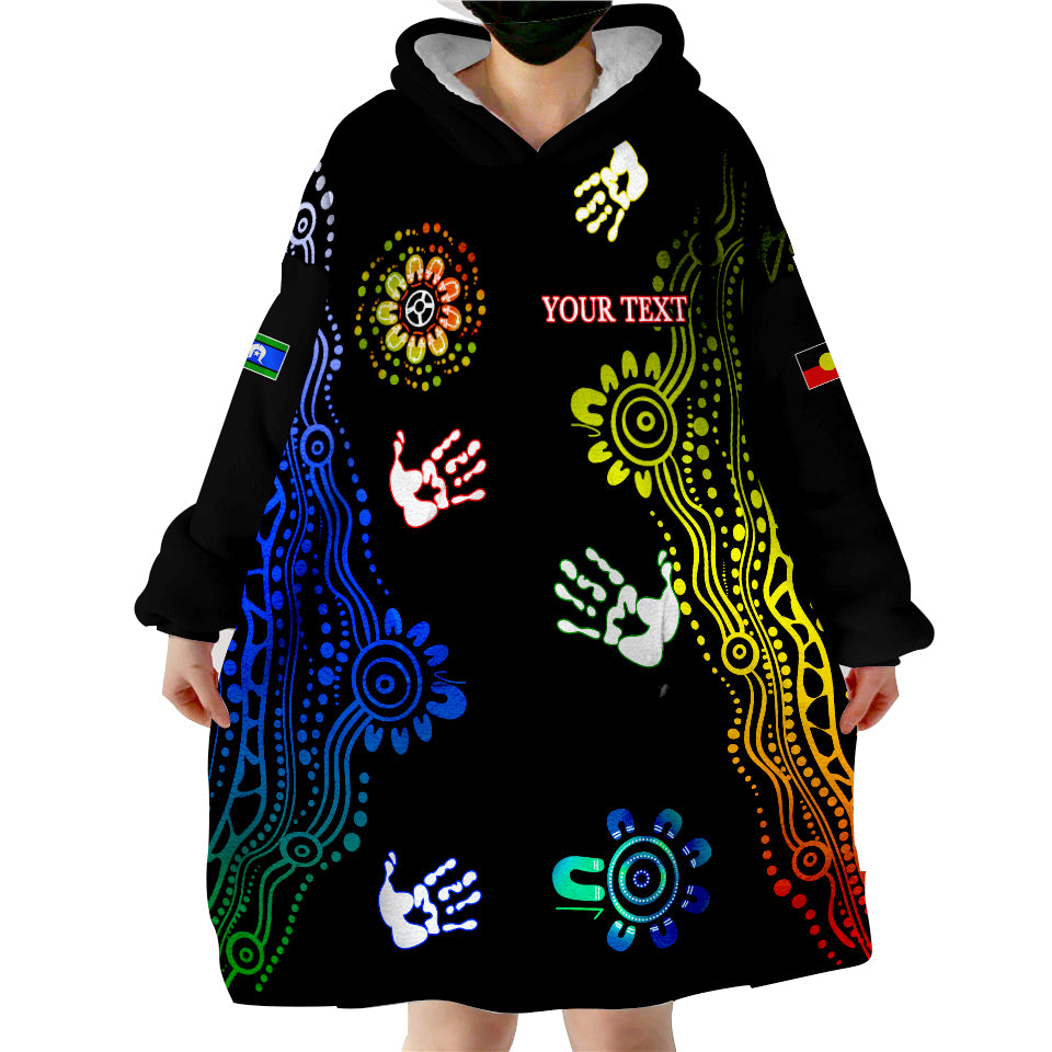 (Custom Personalised) NAIDOC Week Brave New Wearable Blanket Hoodie - Vibe Hoodie Shop