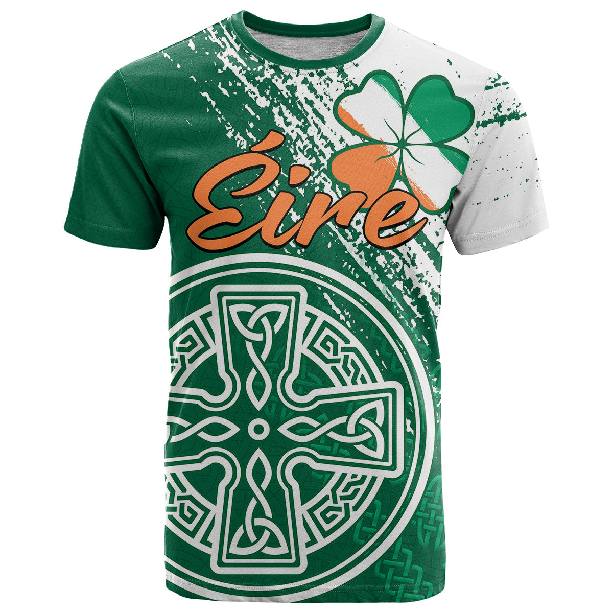 (Custom Personalised) Ireland Celtic Knot Shamrock T Shirt LT9 - Vibe Hoodie Shop