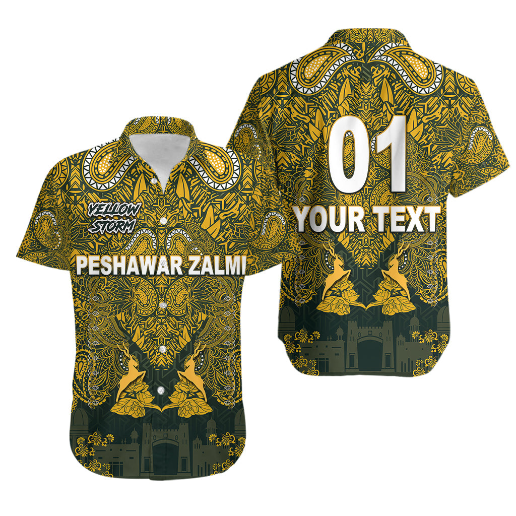 (Custom Personalised) Peshawar Zalmi HBL PSL T20 Cricket Pride Version Hawaiian Shirt - Vibe Hoodie Shop