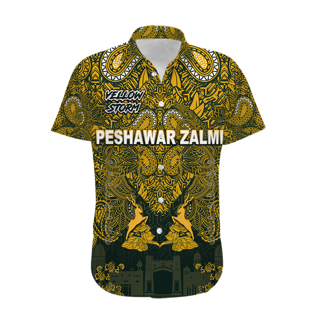 (Custom Personalised) Peshawar Zalmi HBL PSL T20 Cricket Pride Version Hawaiian Shirt - Vibe Hoodie Shop