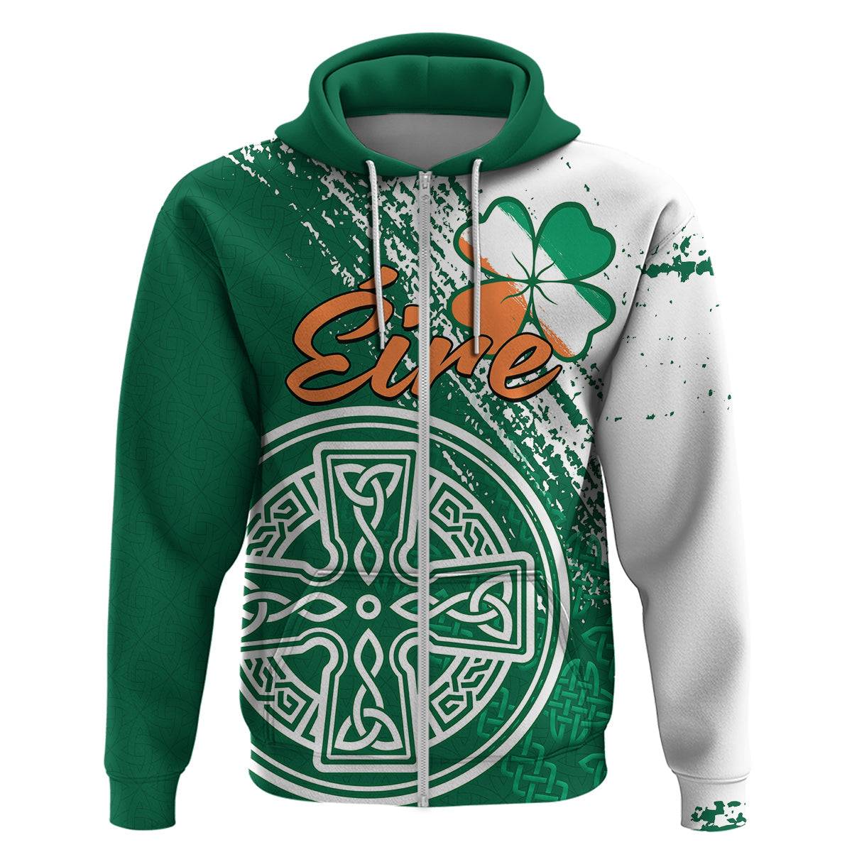 (Custom Personalised) Ireland Celtic Knot Shamrock Hoodie LT9 - Vibe Hoodie Shop
