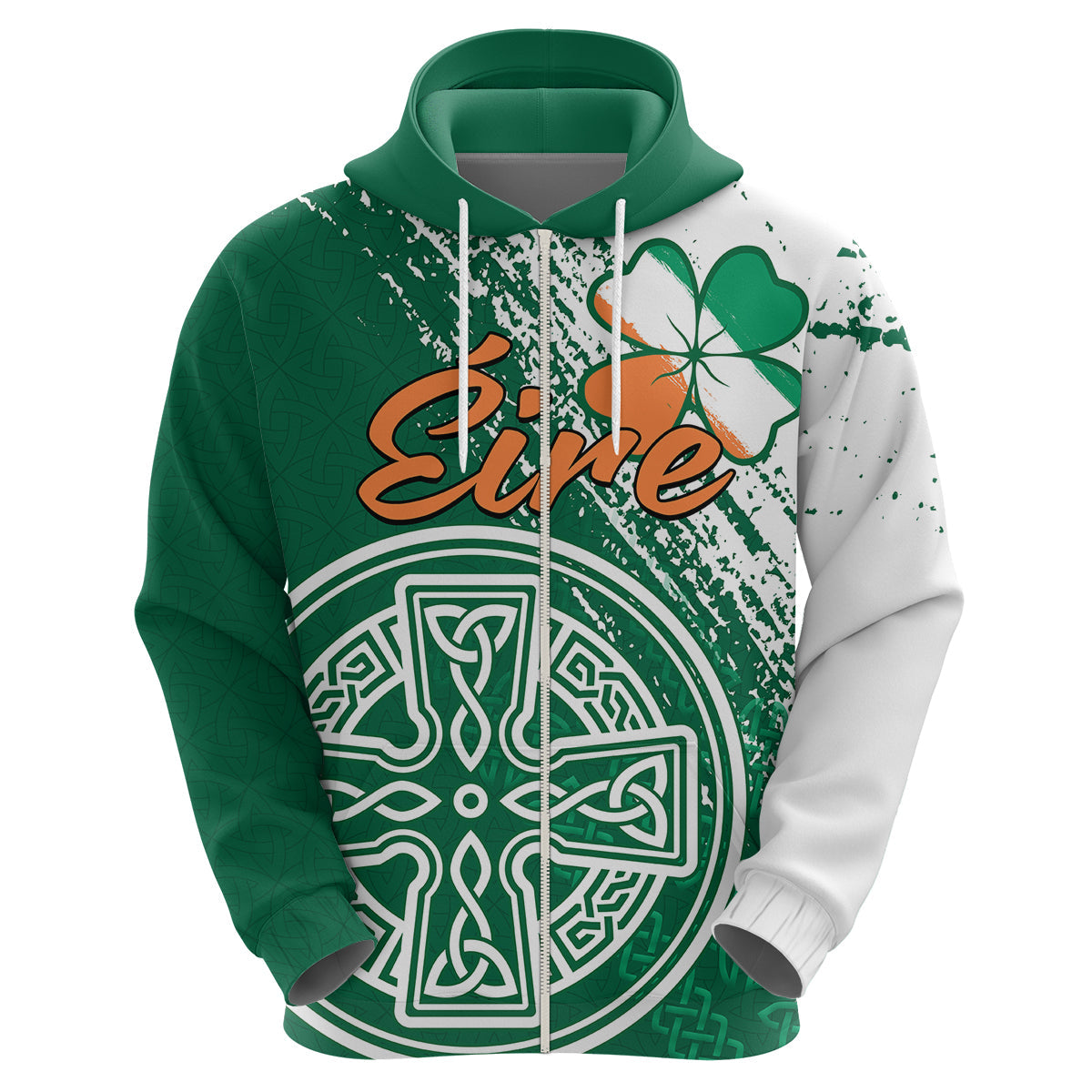 (Custom Personalised) Ireland Celtic Knot Shamrock Hoodie LT9 - Vibe Hoodie Shop