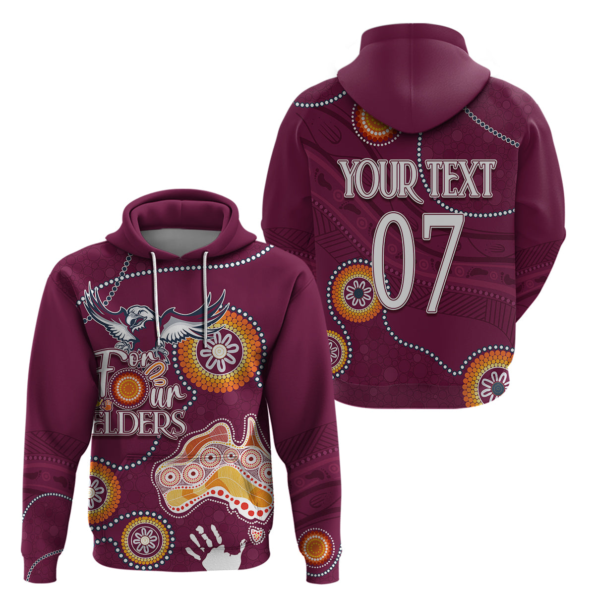 Personalised NAIDOC Week 2023 NRL Sea Eagles For Our Elders Hoodie LT7 - Vibe Hoodie Shop