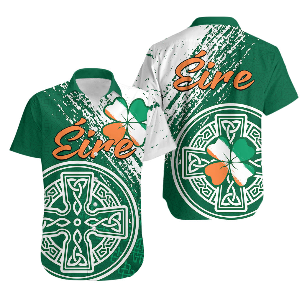 Ireland Celtic Knot Shamrock Hawaiian Shirt - Vibe Hoodie Shop