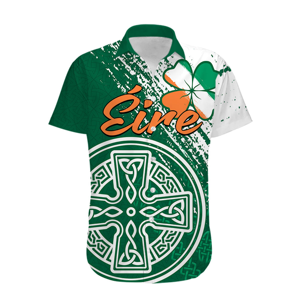Ireland Celtic Knot Shamrock Hawaiian Shirt - Vibe Hoodie Shop