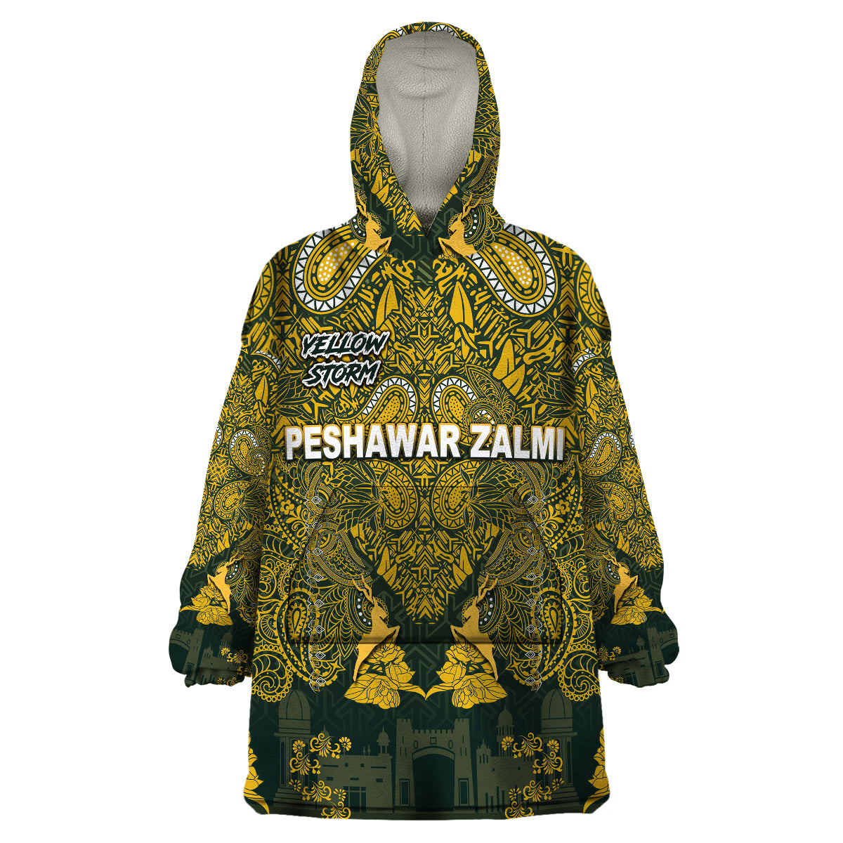 (Custom Personalised) Peshawar Zalmi HBL PSL T20 Cricket Pride Version Wearable Blanket Hoodie - Vibe Hoodie Shop
