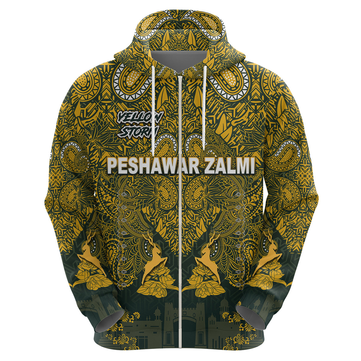 (Custom Personalised) Peshawar Zalmi HBL PSL T20 Cricket Pride Version Hoodie LT8 - Vibe Hoodie Shop