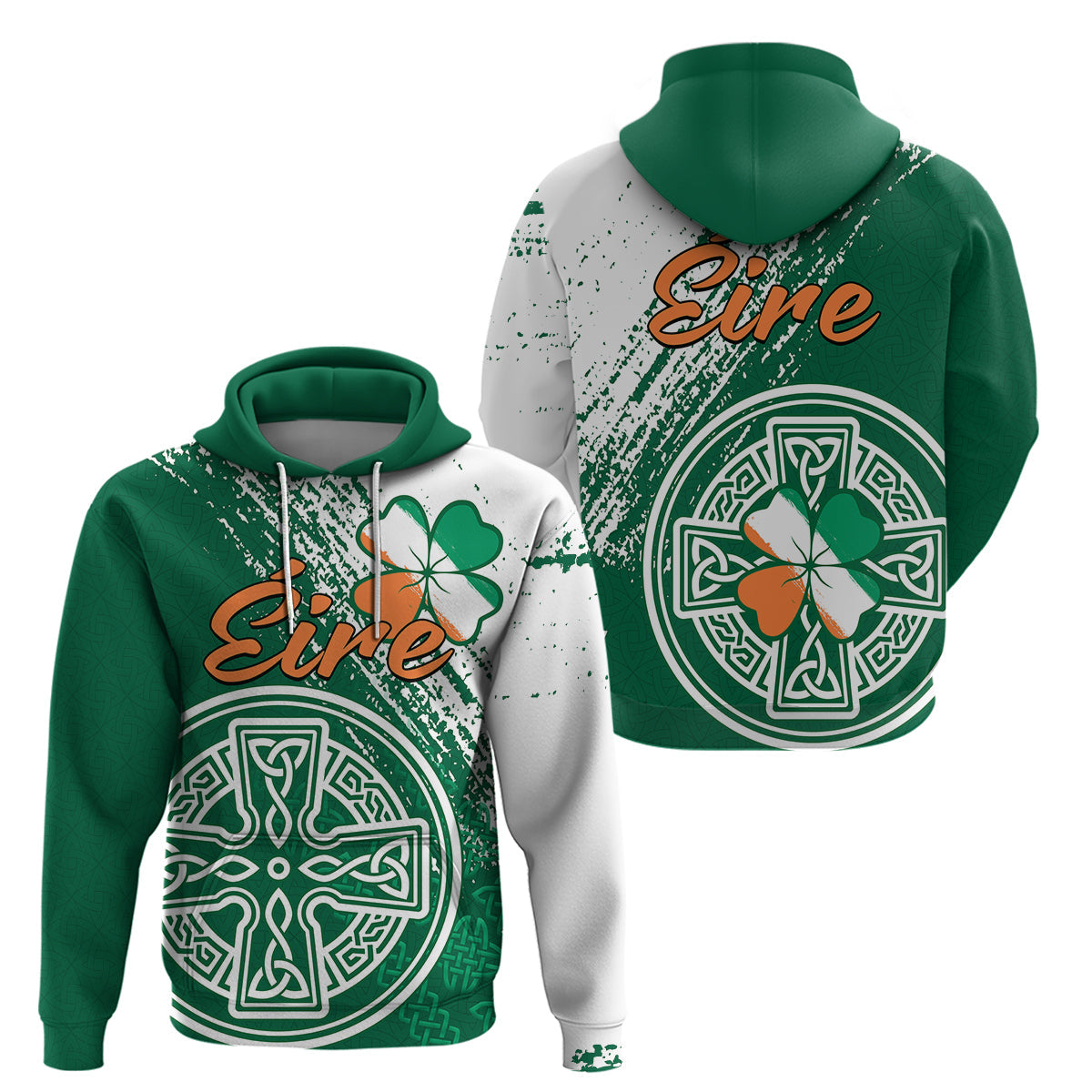 Ireland Celtic Knot Shamrock Hoodie LT9 - Vibe Hoodie Shop
