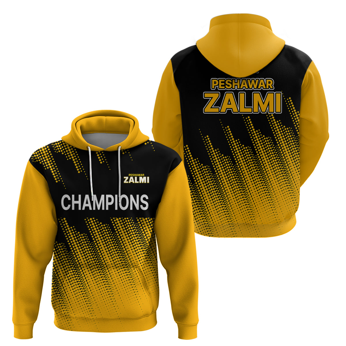 Pakistan Cricket 2023 Champions Peshawar Zalmi Hoodie LT9 - Vibe Hoodie Shop