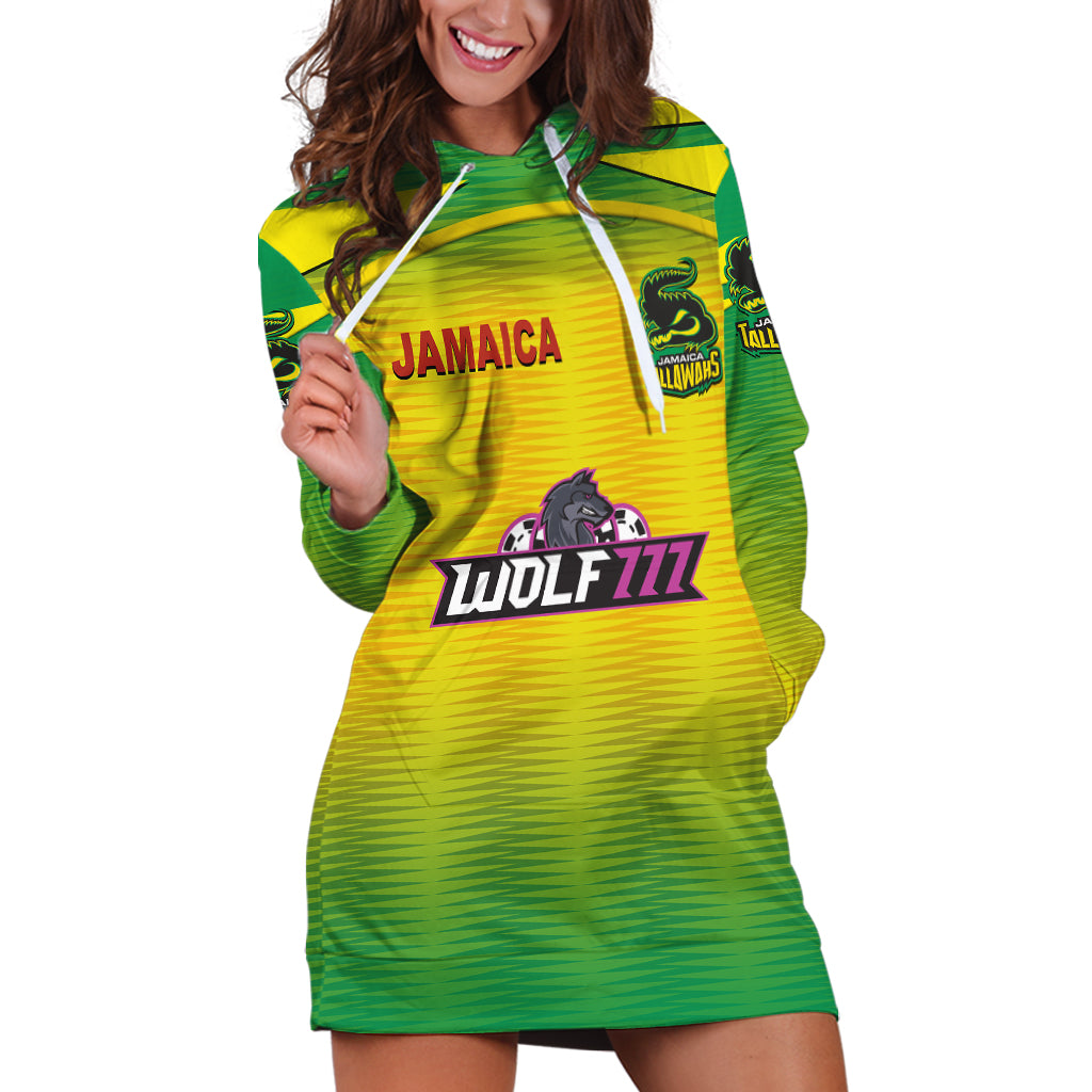 (Custom Personalised) Jamaica Tallawahs Caribbean Premier League Cricket CPL Original Style Hoodie Dress - Vibe Hoodie Shop