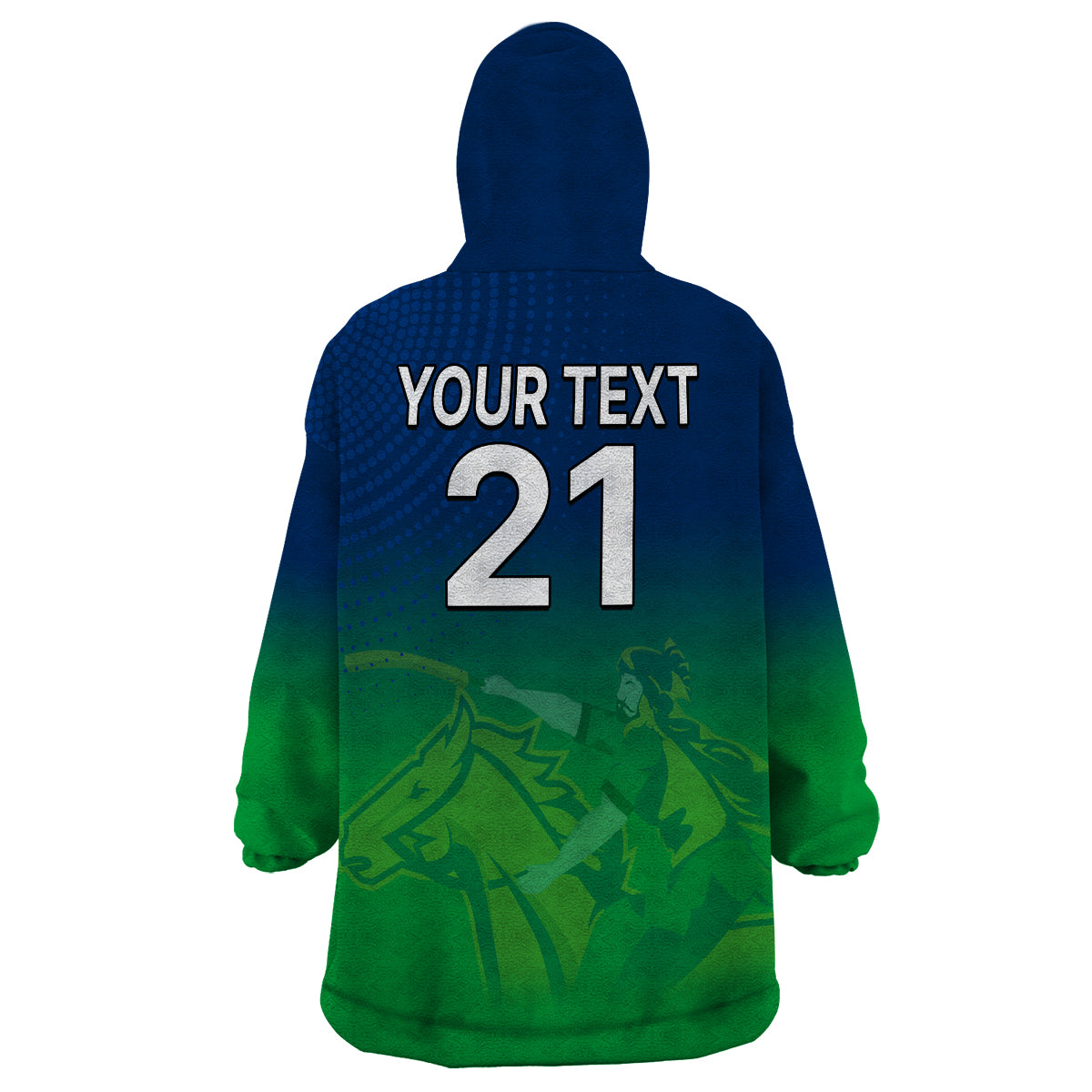 (Custom Personalised) Pakistan Cricket 2023 Champions Multan Sultans Wearable Blanket Hoodie - Vibe Hoodie Shop