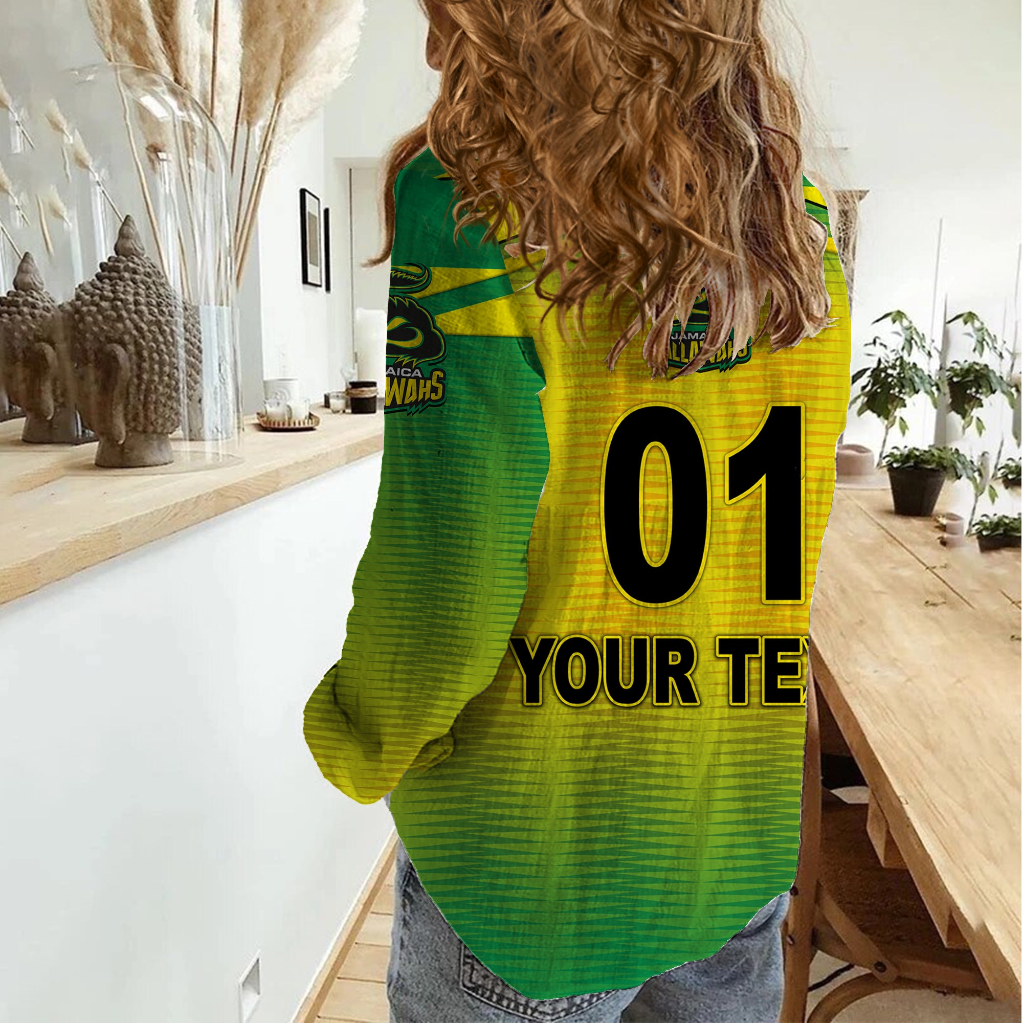 (Custom Personalised) Jamaica Tallawahs Caribbean Premier League Cricket CPL Original Style Women Casual Shirt - Vibe Hoodie Shop