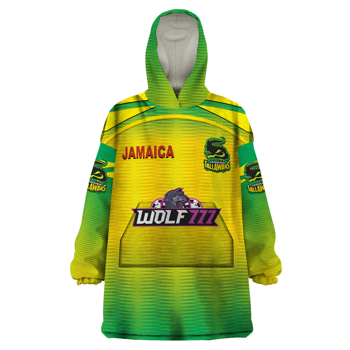 (Custom Personalised) Jamaica Tallawahs Caribbean Premier League Cricket CPL Original Style Wearable Blanket Hoodie - Vibe Hoodie Shop