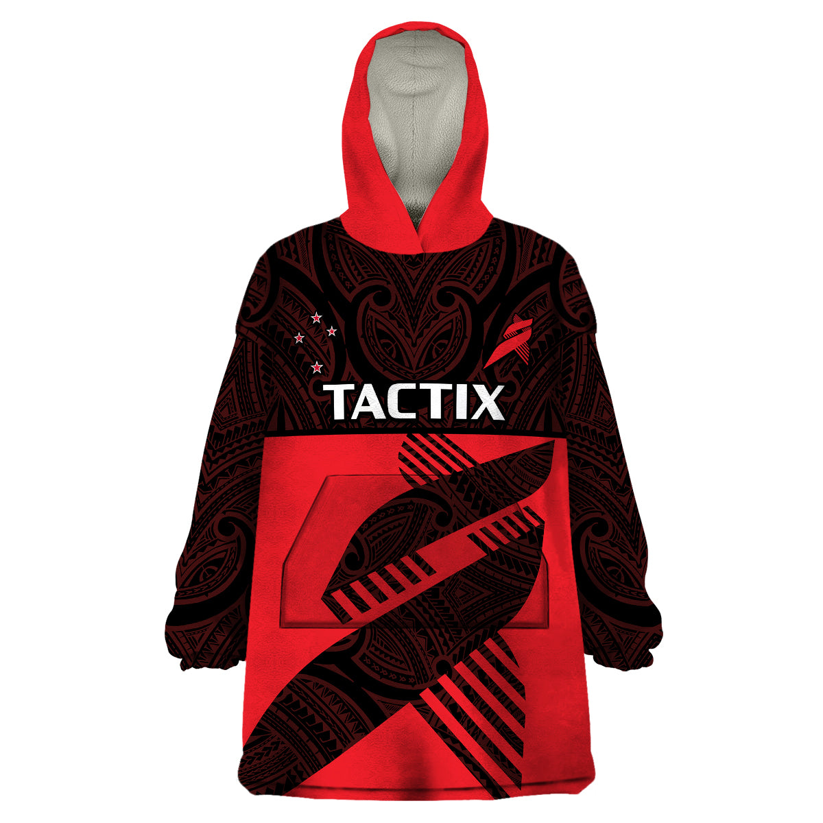 (Custom Text And Number) Aotearoa Netball Mainland Tactix Go Girls Wearable Blanket Hoodie - Vibe Hoodie Shop