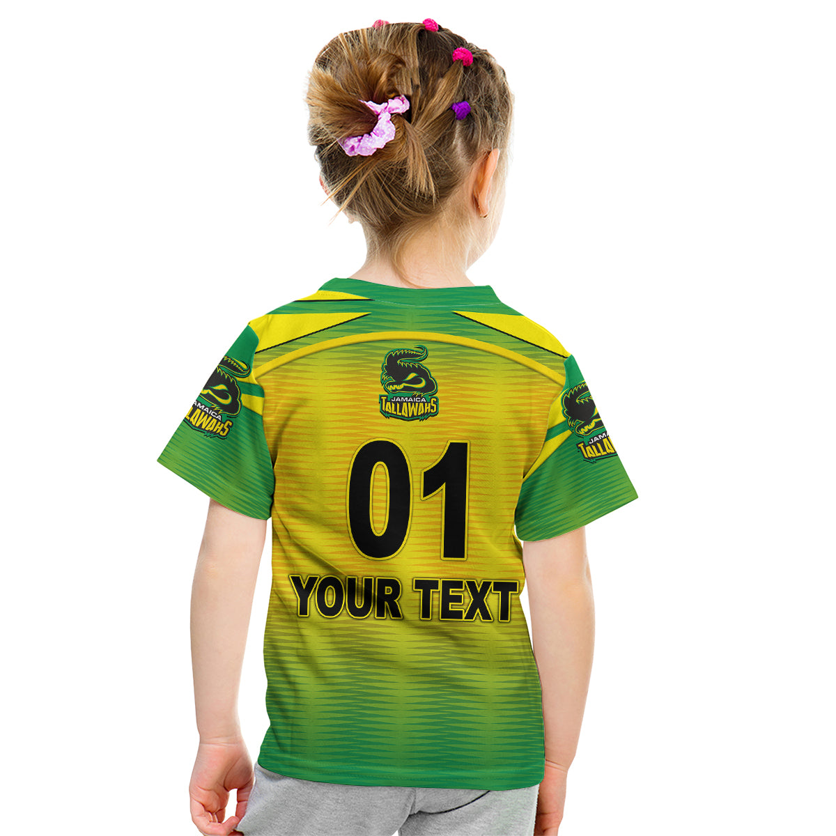 (Custom Personalised) Jamaica Tallawahs Caribbean Premier League Cricket CPL Original Style Kid T Shirt - Vibe Hoodie Shop