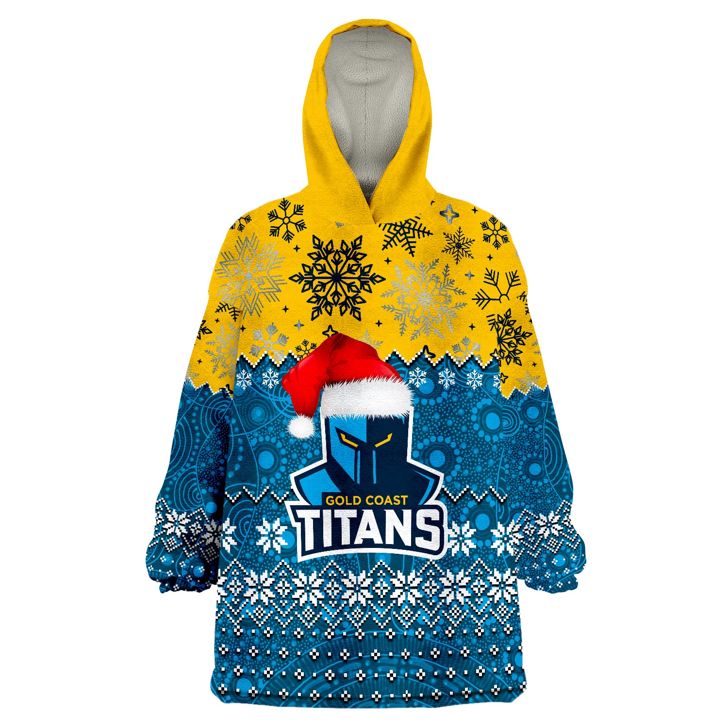 Titans Rugby Christmas 2022 Wearable Blanket Hoodie - Vibe Hoodie Shop