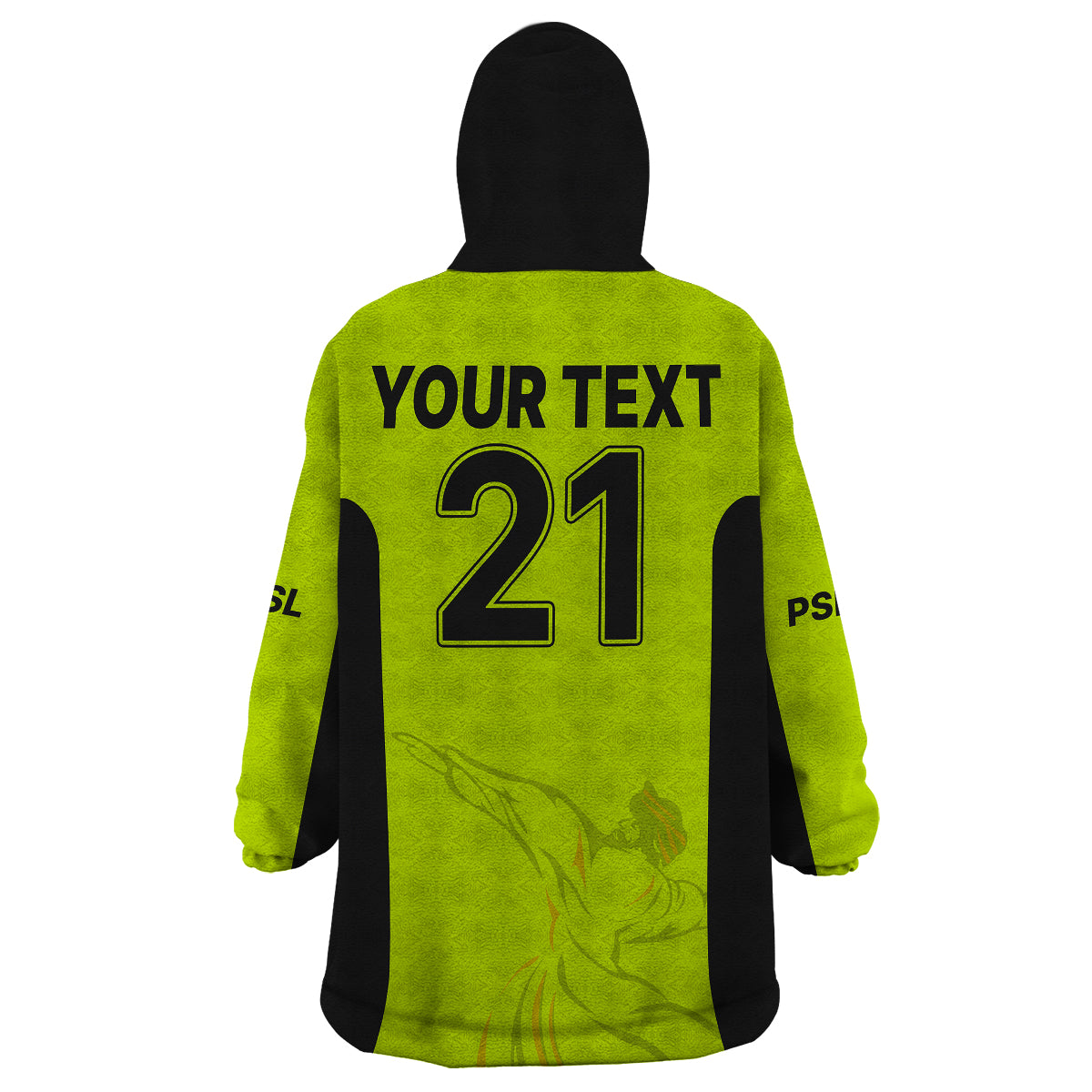 (Custom Personalised) Lahore Qalandars Champions Pakistan Cricket 2023 Wearable Blanket Hoodie - Vibe Hoodie Shop