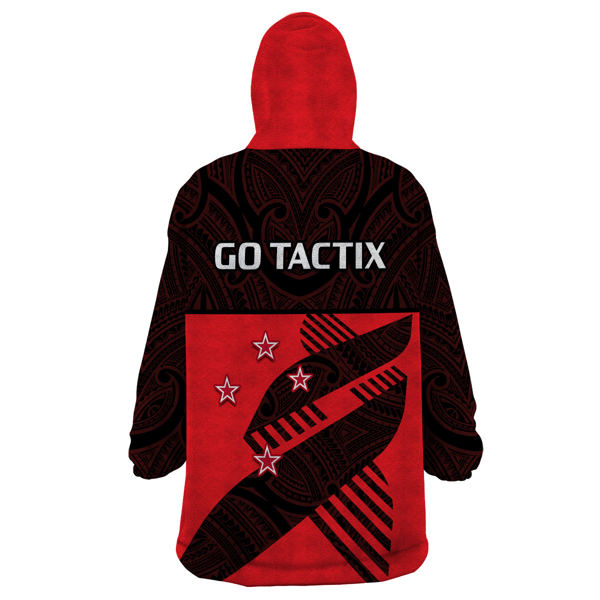 Aotearoa Netball Mainland Tactix Go Girls Wearable Blanket Hoodie - Vibe Hoodie Shop