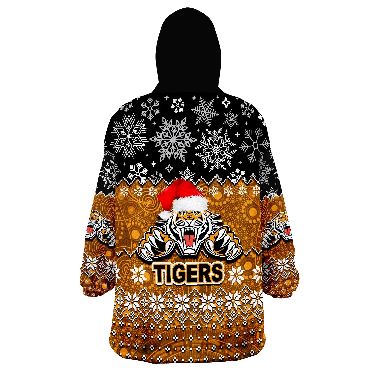 Tigers Rugby Christmas 2022 Wearable Blanket Hoodie - Vibe Hoodie Shop