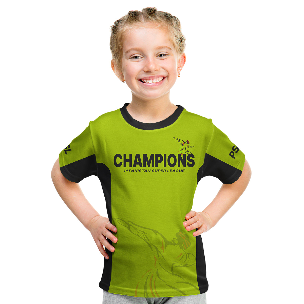 (Custom Personalised) Lahore Qalandars Champions Pakistan Cricket 2023 Kid T Shirt - Vibe Hoodie Shop