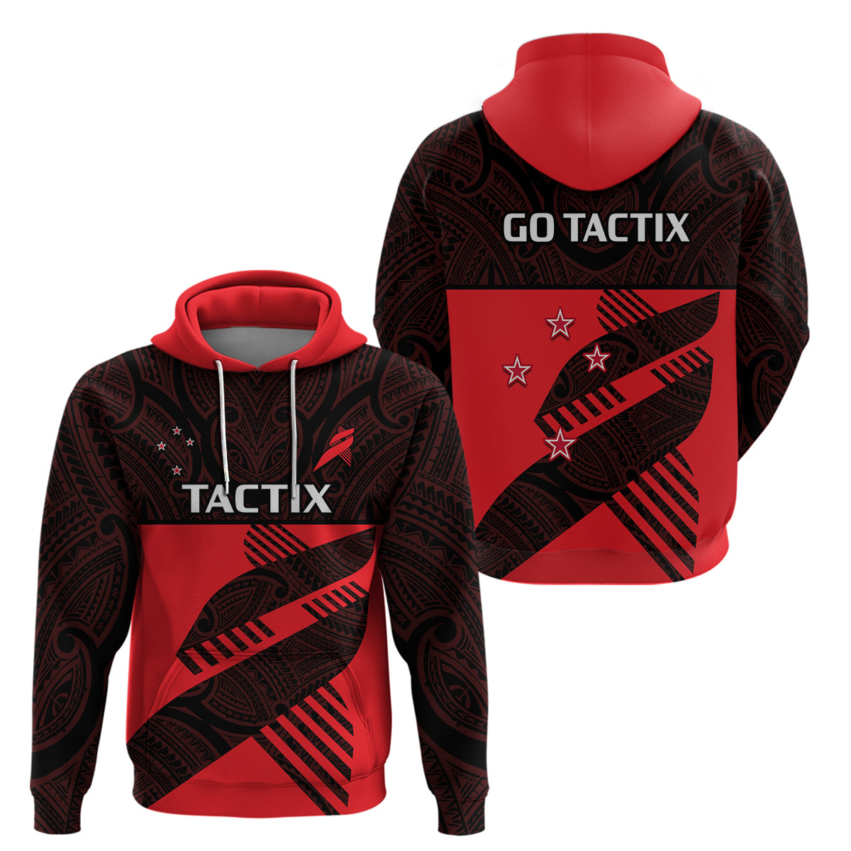 Aotearoa Netball Mainland Tactix Go Girls Hoodie - Vibe Hoodie Shop