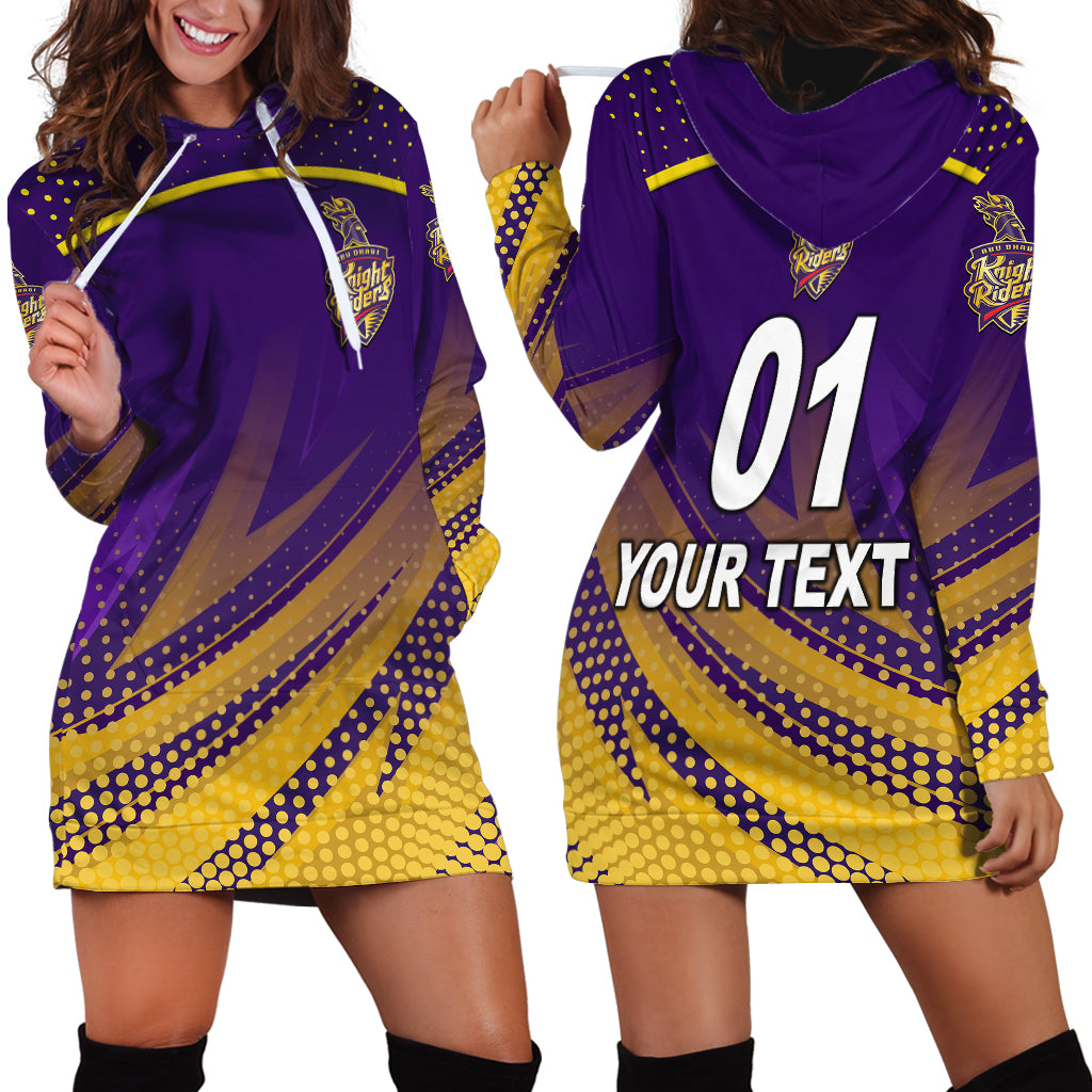 (Custom Personalised) Abu Dhabi Knight Riders ILT20 ADKR Cricket Unique Style Hoodie Dress - Vibe Hoodie Shop