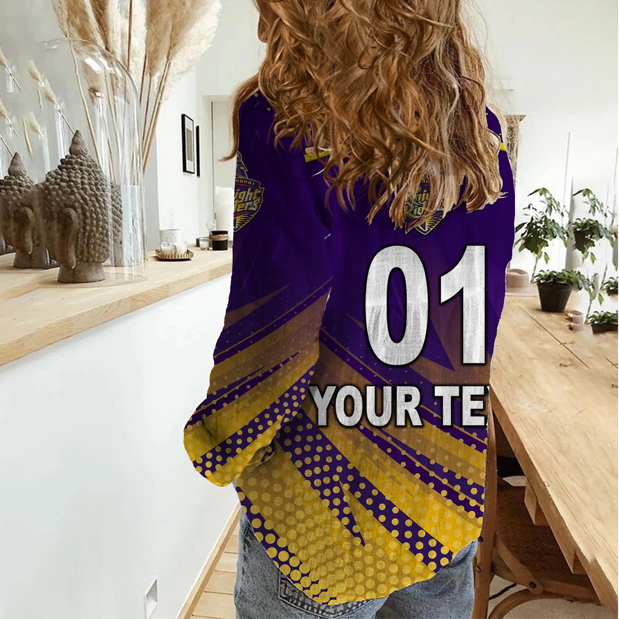 (Custom Personalised) Abu Dhabi Knight Riders ILT20 ADKR Cricket Unique Style Women Casual Shirt - Vibe Hoodie Shop
