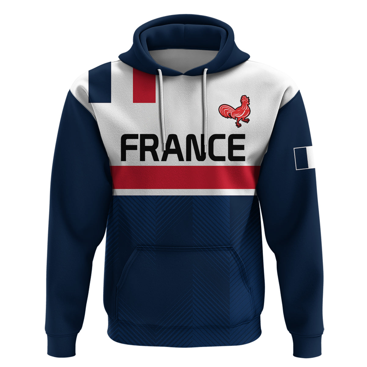 (Custom Personalised) France Rugby 7s Le XV de France Hoodie LT9 - Vibe Hoodie Shop