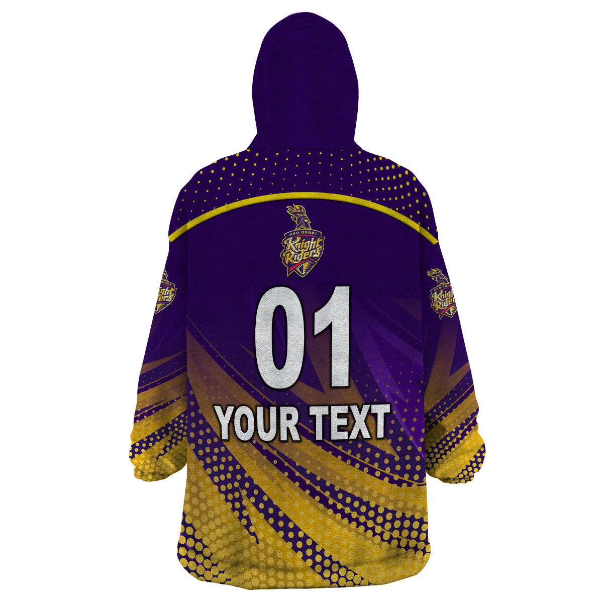 (Custom Personalised) Abu Dhabi Knight Riders ILT20 ADKR Cricket Unique Style Wearable Blanket Hoodie - Vibe Hoodie Shop