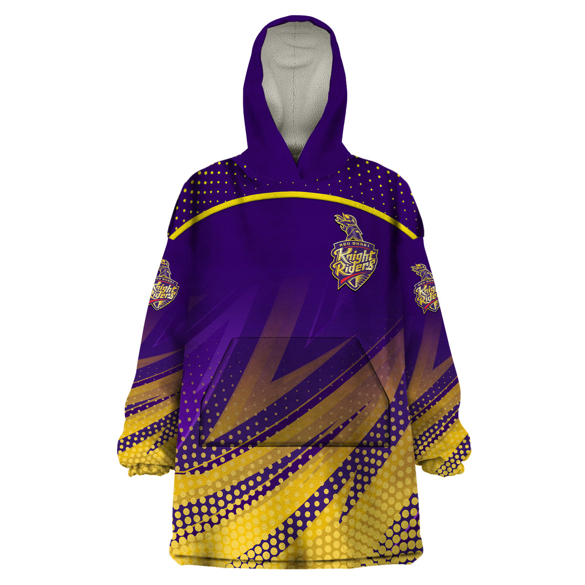 (Custom Personalised) Abu Dhabi Knight Riders ILT20 ADKR Cricket Unique Style Wearable Blanket Hoodie - Vibe Hoodie Shop