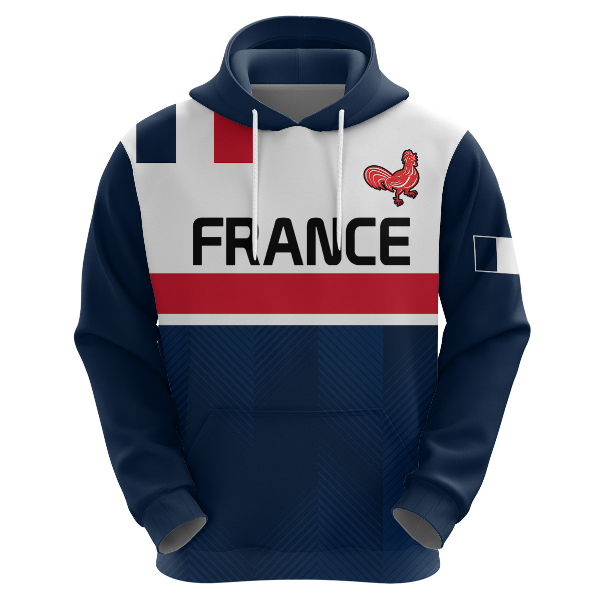 (Custom Personalised) France Rugby 7s Le XV de France Hoodie LT9 - Vibe Hoodie Shop