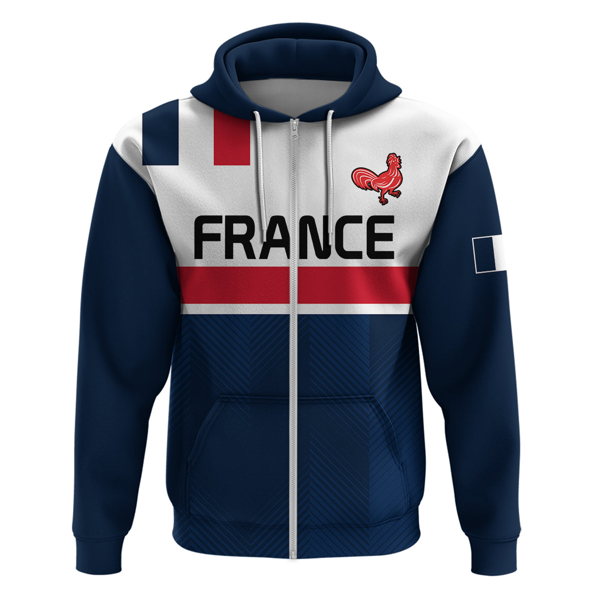(Custom Personalised) France Rugby 7s Le XV de France Hoodie LT9 - Vibe Hoodie Shop