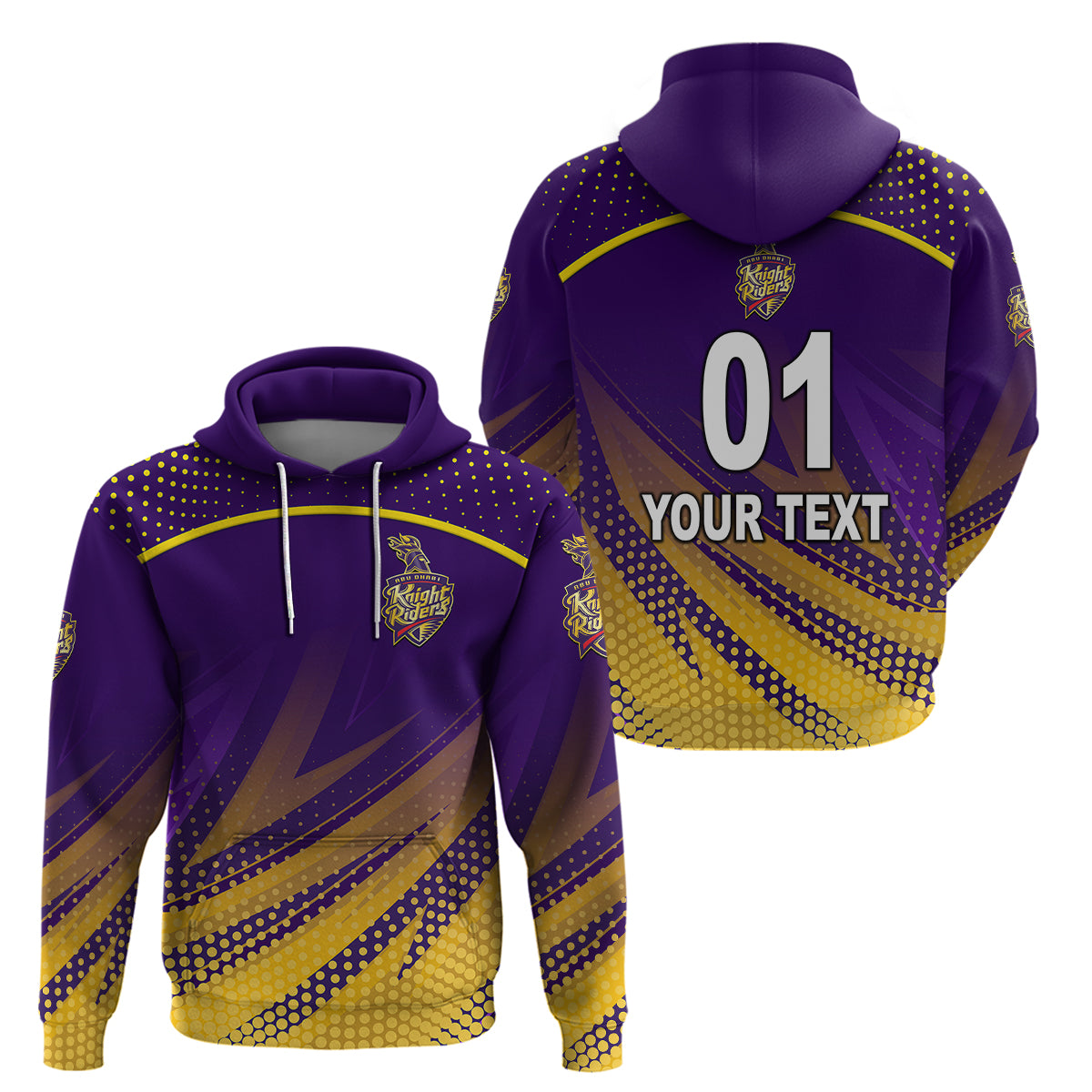 (Custom Personalised) Abu Dhabi Knight Riders ILT20 ADKR Cricket Unique Style Hoodie LT8 - Vibe Hoodie Shop