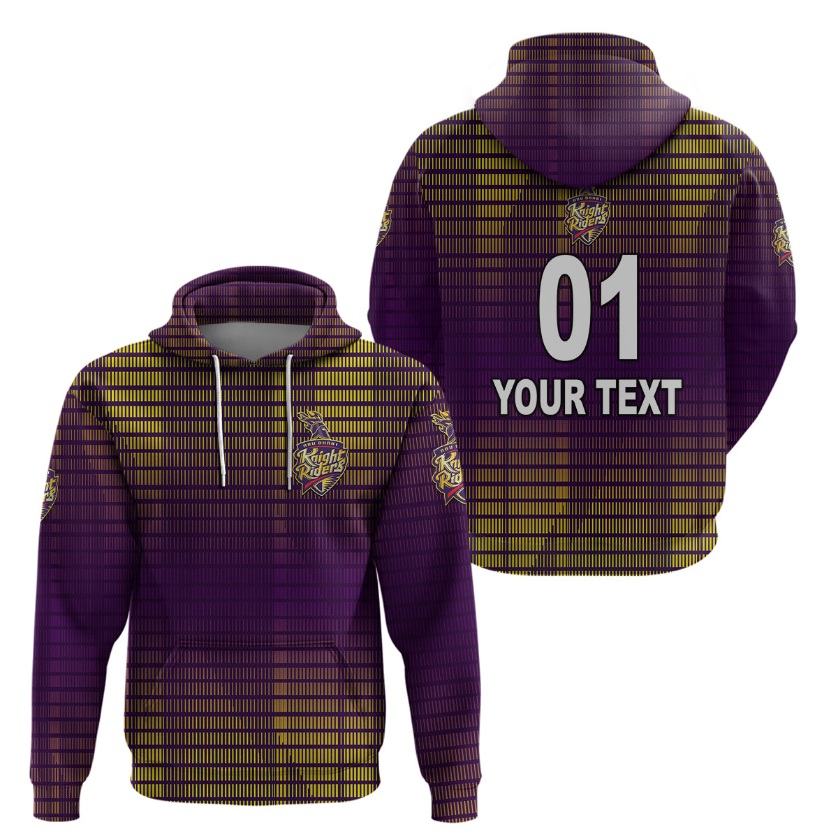 (Custom Personalised) Abu Dhabi Knight Riders ILT20 ADKR Cricket Special Style Hoodie LT8 - Vibe Hoodie Shop