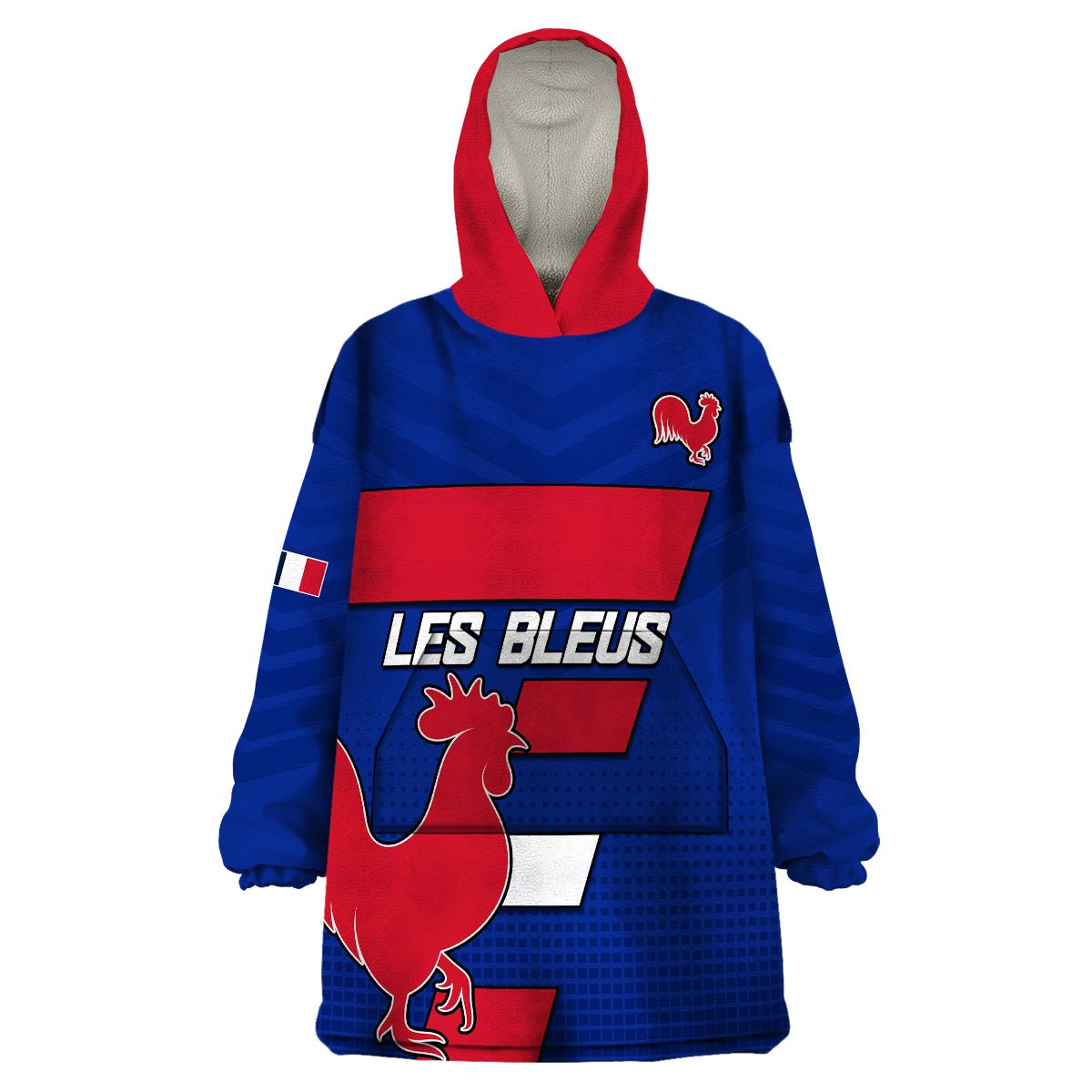 France Rugby 7s Come On Les Bleus Wearable Blanket Hoodie - Vibe Hoodie Shop