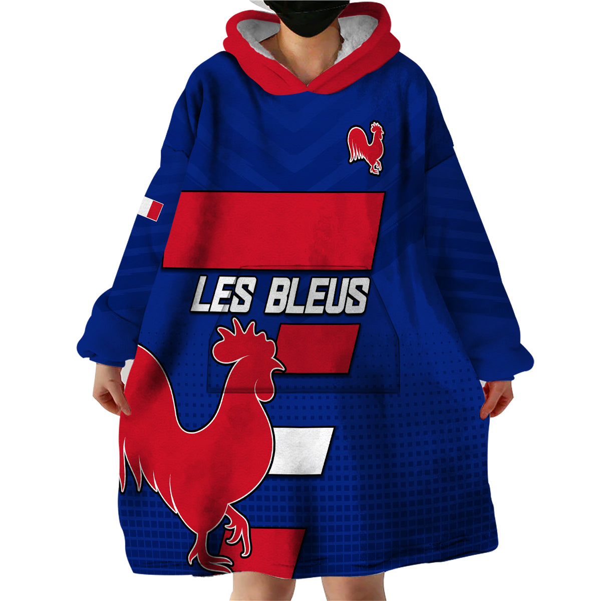 France Rugby 7s Come On Les Bleus Wearable Blanket Hoodie - Vibe Hoodie Shop