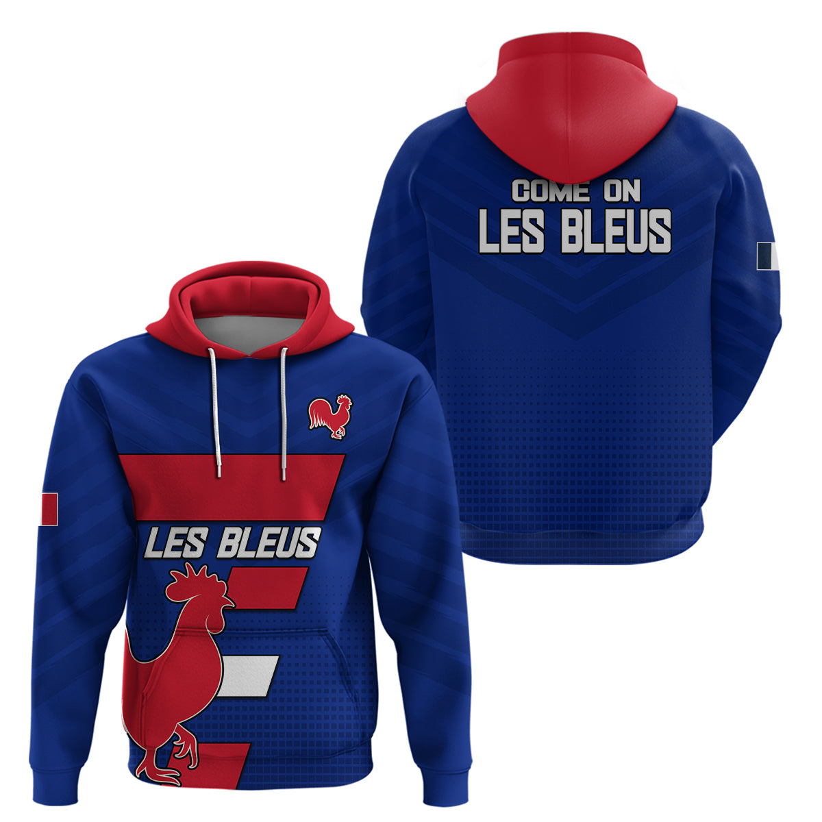 France Rugby 7s Come On Les Bleus Hoodie LT9 - Vibe Hoodie Shop